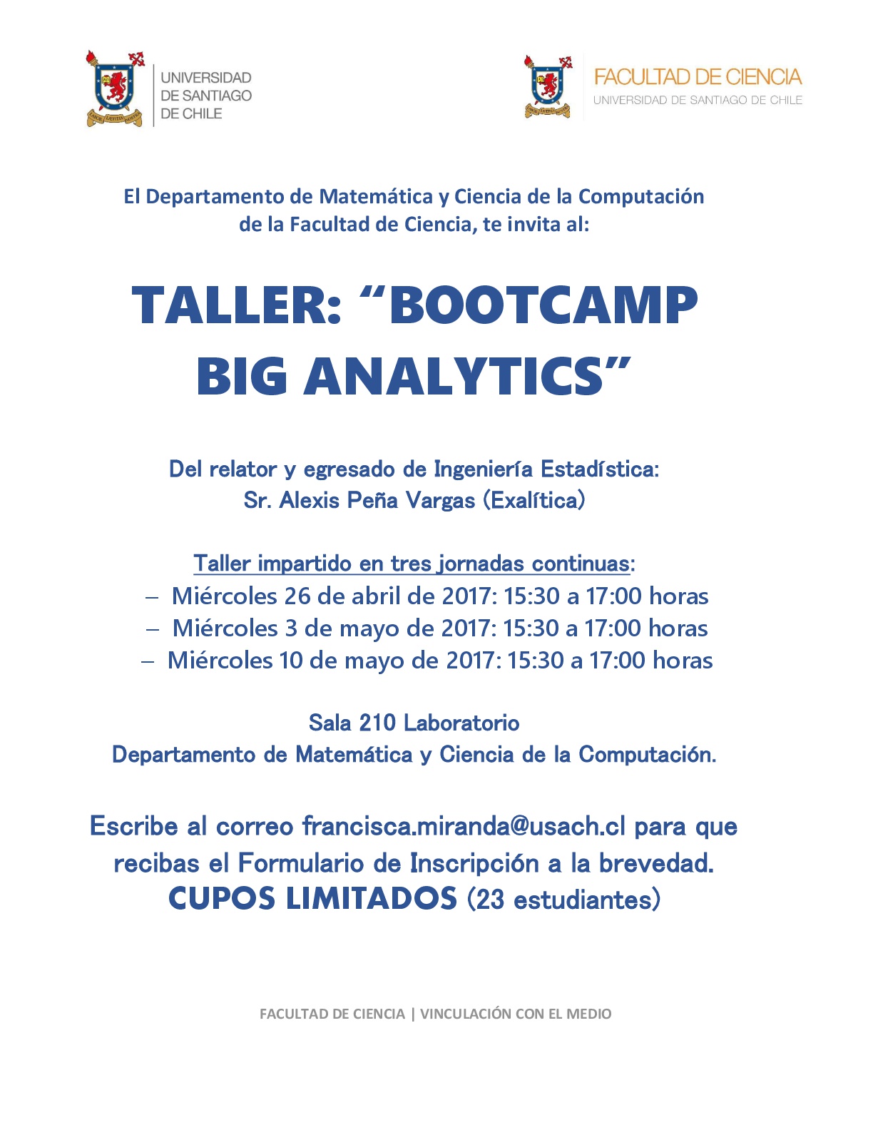 Afiche Taller Bootcamp Versin Vertical